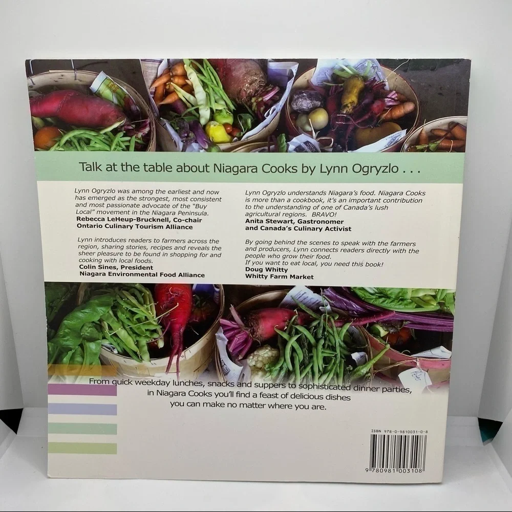 NIAGARA Cooks From Farm To Table By Lynn Ogryzlo Cookbook